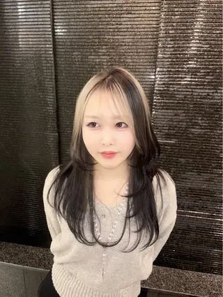 ロング 野田阪神/レイヤー ハイライト/yuuのヘアスタイル