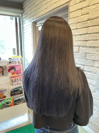 ロング カラー 💖大人韓国ヘア💖 韓国艶カラー【銀座】のヘアスタイル