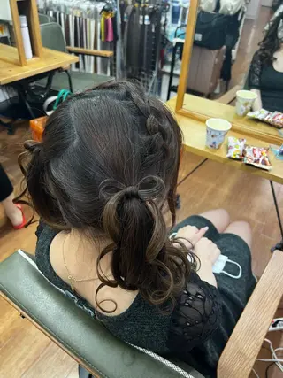 セミロング ヘアアレンジ 永澤 一輝のヘアスタイル