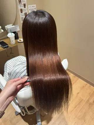 ロング 黒島優香🦋 /縮毛矯正/髪質改善のヘアスタイル