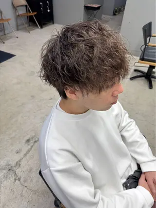 ショート パーマ メンズ メンズ専門サロン wokeのヘアスタイル