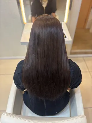 ロング カラー はらだ すずのヘアスタイル