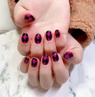 ロング カラー ネイル Q Free nailsのネイルデザイン