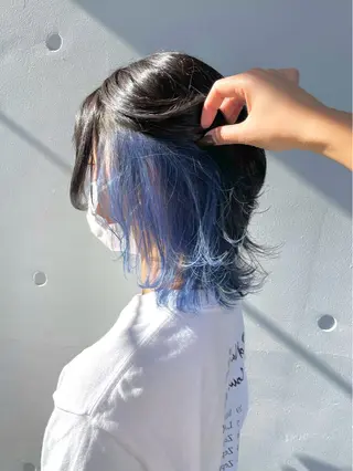 ミディアム カラー もにか🌞原宿/渋谷 🌝ブリーチカラーのヘアスタイル