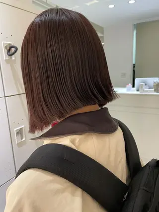 ミディアム カラー ボブ美容師 /馬場 翼のヘアスタイル
