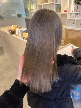 セミロング カラー 中島 直哉のヘアスタイル