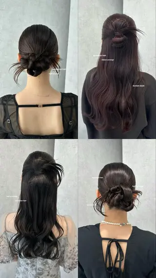 ロング ヘアアレンジ v-lab studio所属・韓国レイヤーカット/ 艶カラー/ noaのヘアスタイル