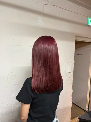 ミディアム tokute 中野真咲🐺のヘアスタイル