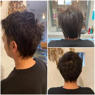 カラー パーマ メンズ 美容室 ソンリエのヘアスタイル