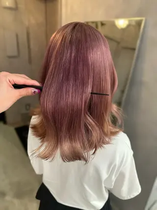 ミディアム カラー 上野/韓国hair 🤍MOEKA🤍のヘアスタイル