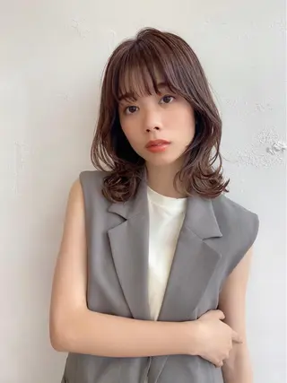 ミディアム 鎌倉 彩のヘアスタイル
