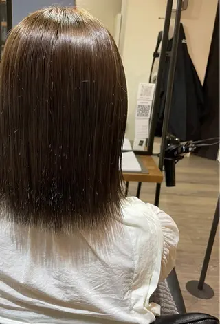 カラー 赤荻 まりものヘアスタイル