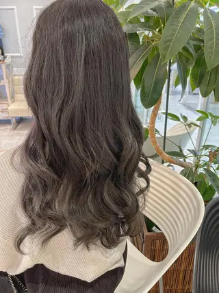 ロング カラー ヘアアレンジ シアーベージュニスト 🥣大石亜里紗のヘアスタイル