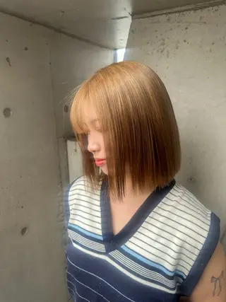 ショート カラー 似合わせ/ハイトーン ✂︎ゆーぴ✂︎のヘアスタイル