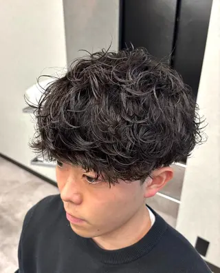 ショート パーマ メンズ メンズサロン/戸塚駅 東口3分/冨田大輝のヘアスタイル