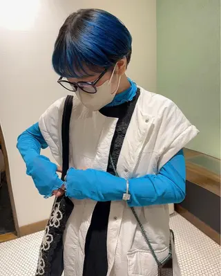 ショート カラー ベージュ/透明感/ 桃子🎀のヘアスタイル