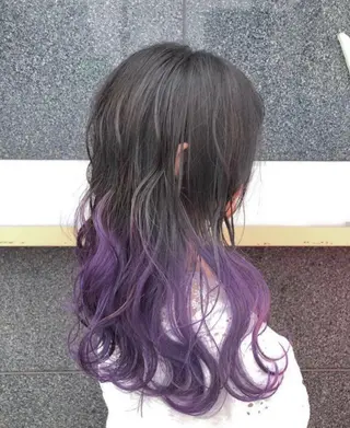 ロング カラー 韓国/インナーカラー 🍑YUI🍑のヘアスタイル