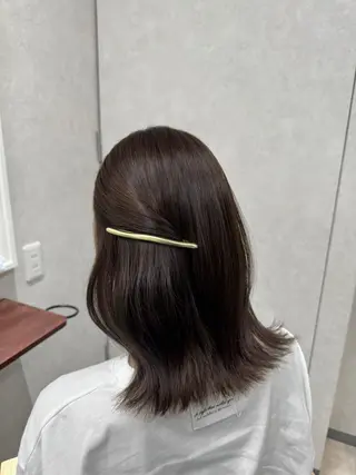 カラー 🩵ワンカラー／ 銀座／mayu🩵のヘアスタイル