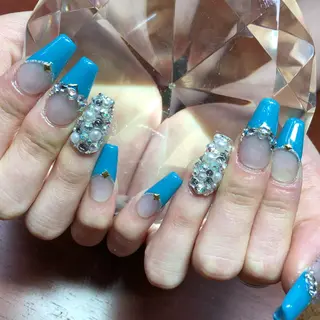 セミロング ネイル 《LB》ラブリエ Nail&eyeのマツエク・マツパデザイン
