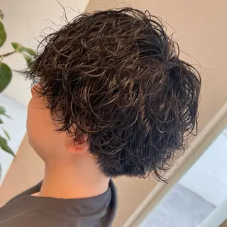 ショート パーマ メンズ Masena(マセナ)所属・表参道メンズヘア ✂︎Masena✂︎のヘアスタイル