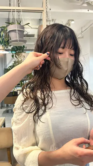 パーマ じゅわっと暖色カラー 🍊Moemiのヘアスタイル
