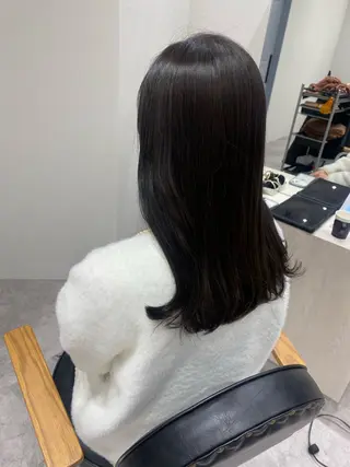 セミロング カラー ヘアアレンジ ボブ /ニュアンス/ satomi🧸💖のヘアスタイル