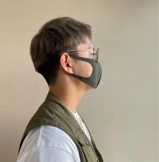 メンズ 堀結香/顔まわり レイヤー/蒲生四丁目のヘアスタイル