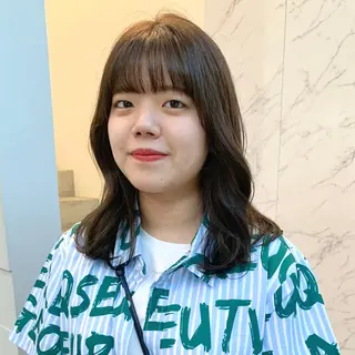 セミロング カラー aoi /パーマ /まるみショートのヘアスタイル