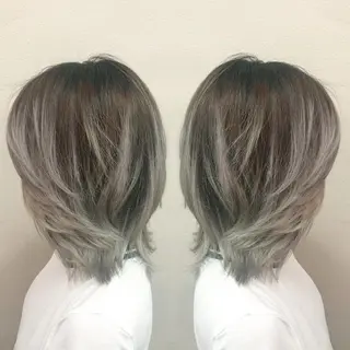 ロング カラー パーマ ヘアアレンジ Device ディバイスのヘアスタイル