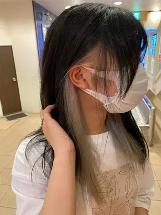 セミロング カラー パーマ ヘアアレンジ メンズ キッズ ネイル マツエク・マツパ emu所属・🌈髪質改善・美髪矯 正・平野瀬乃🌈のヘアスタイル