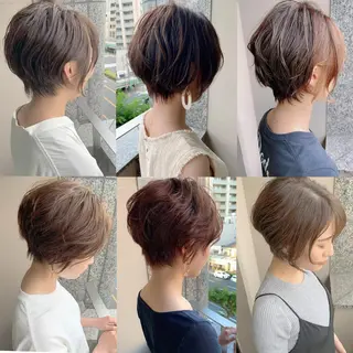 ショート カラー パーマ ヘアアレンジ N°sopo 札幌大通のヘアスタイル