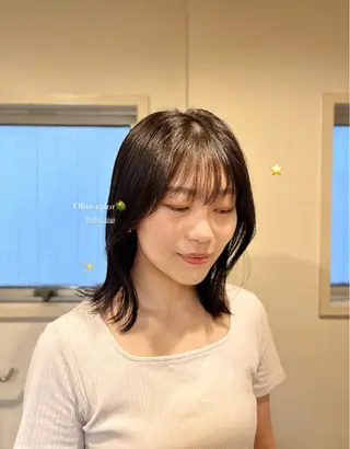 ミディアム カラー Gigi 代々木所属・りこ 11/4空きありのヘアスタイル