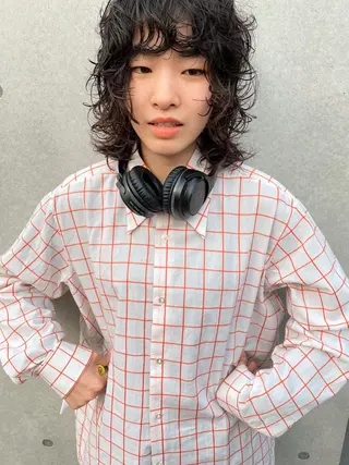 ミディアム カラー センスをお届けします 大谷将生INFPのヘアスタイル