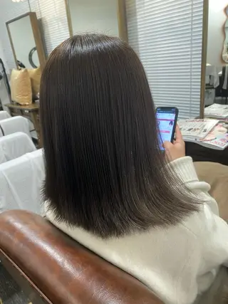 ミディアム カラー CIEN white所属・パーマモデル募集中 渥美翔人のヘアスタイル