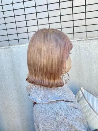 ミディアム カラー エフェクトブリーチ 🌟前澤啓太朗のヘアスタイル