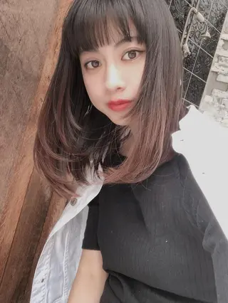 セミロング カラー パーマ ヘアアレンジ ネイル マツエク・マツパ Londideal 高橋ヒロシのヘアスタイル