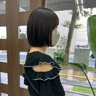 ミディアム ダブルカラー/韓国 ヘア/さわのあかねのヘアスタイル