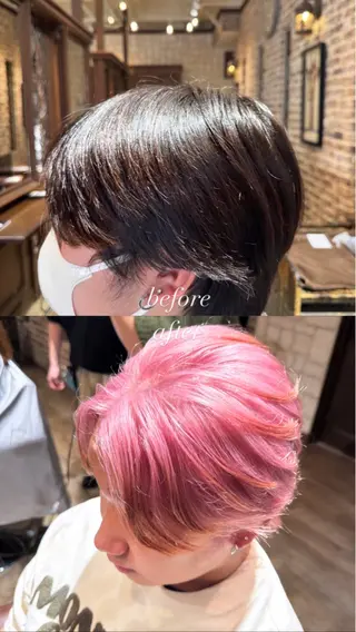 カラー オノ ソウイチロウ/ ブリーチ/パーマのヘアスタイル