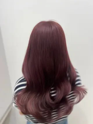 ロング カラー 髪質改善/艶カラー/ ブリーチ/桃谷翼のヘアスタイル