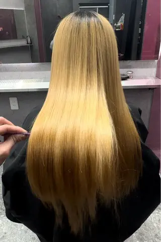 ロング メッシュカラー 艶髪/西尾 幸樹のヘアスタイル