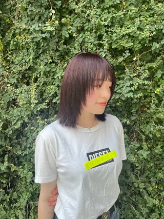 ミディアム カラー L.O.G　OMOTESANDO所属・柏木 理那のヘアスタイル