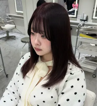 セミロング カラー ParveMix🎀 稲垣詞葉のヘアスタイル