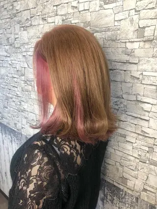 セミロング L'wis所属・🪄🫧ハイトーン/ 乙津茜🐰L'wisのヘアスタイル