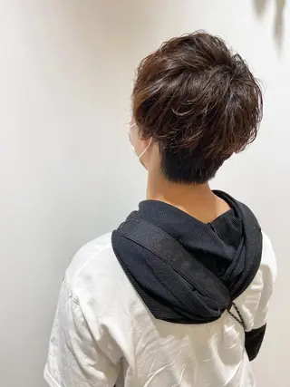 ショート パーマ 🐺ウルフ/レイヤー 似合わせ‎🤍沙羅のヘアスタイル