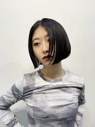 ミディアム カラー 山中 束真のヘアスタイル
