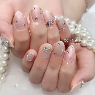 ネイル 💎CC・NaNa 韓国風ネイル🌙Cのネイルデザイン