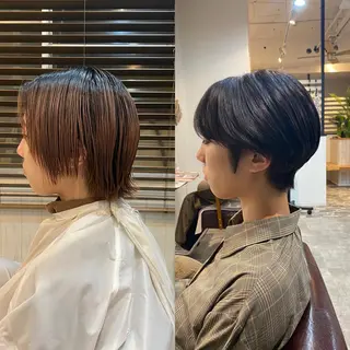ショート カラー [店長]加地 峻のヘアスタイル
