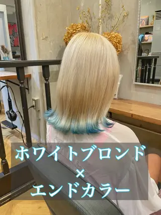 ミディアム カラー エクステ指名No.1 【店長】橘田のヘアスタイル
