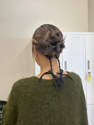 ヘアアレンジ MIDORI🎀 透明感/ベージュのヘアスタイル