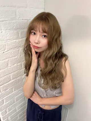 セミロング カラー ROVER所属・美咲🤎 /艶カラー /ハイライトカラーのヘアスタイル